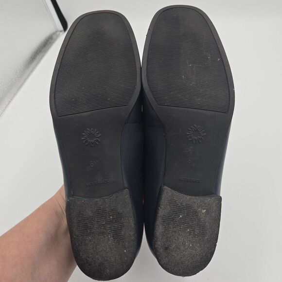 VINTAGE Westies Misty Navy Blue Leather Loafers Flats 6M Made in Brazil Horsebit - Picture 9 of 11